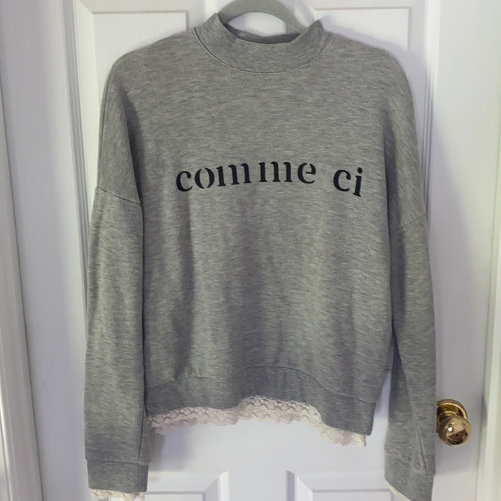 Forever 21 Statement sweater with lace design
